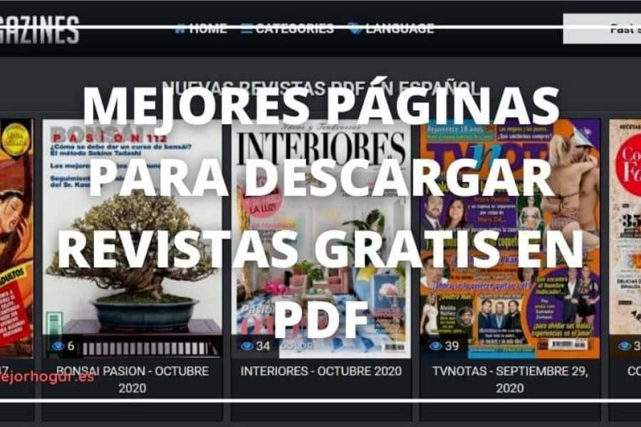 MEJORES PÁGINAS PARA DESCARGAR REVISTAS GRATIS EN PDF